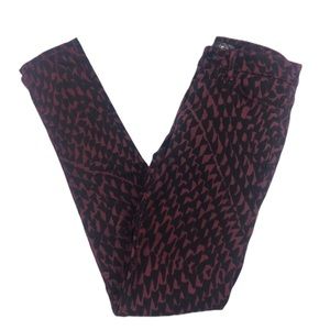 {Joe’s Wild} Burgundy/Black The Skinny Fit Jeans